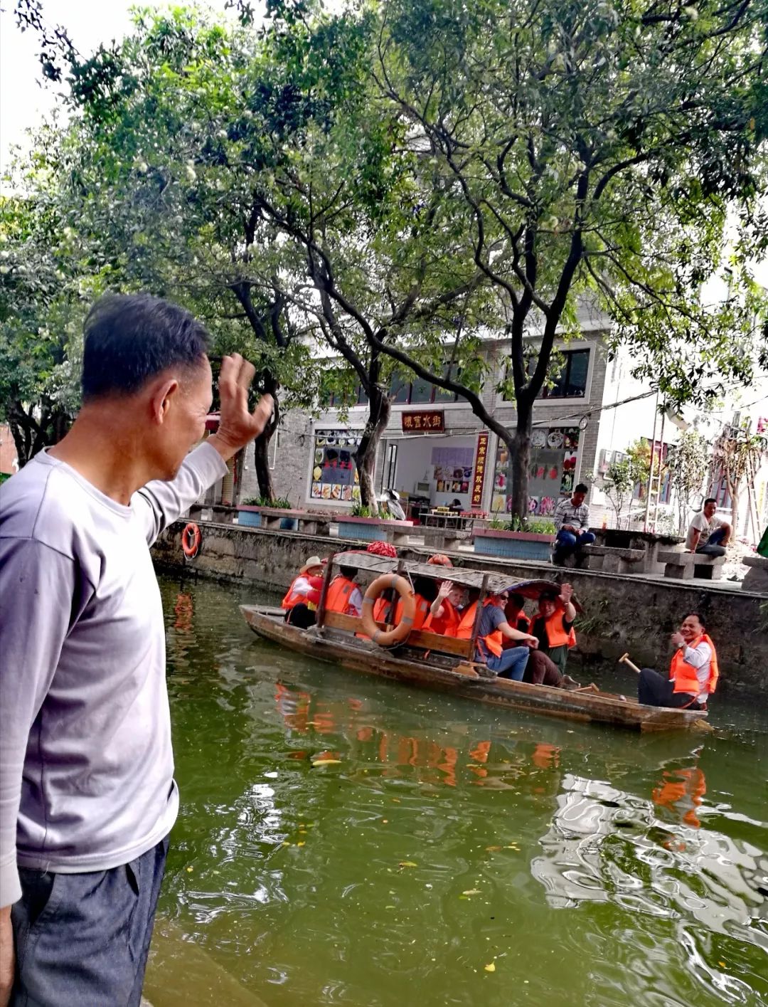 下午来到均安大板桥农庄,实地考察《舌尖上的中国》中呈现的均安蒸猪