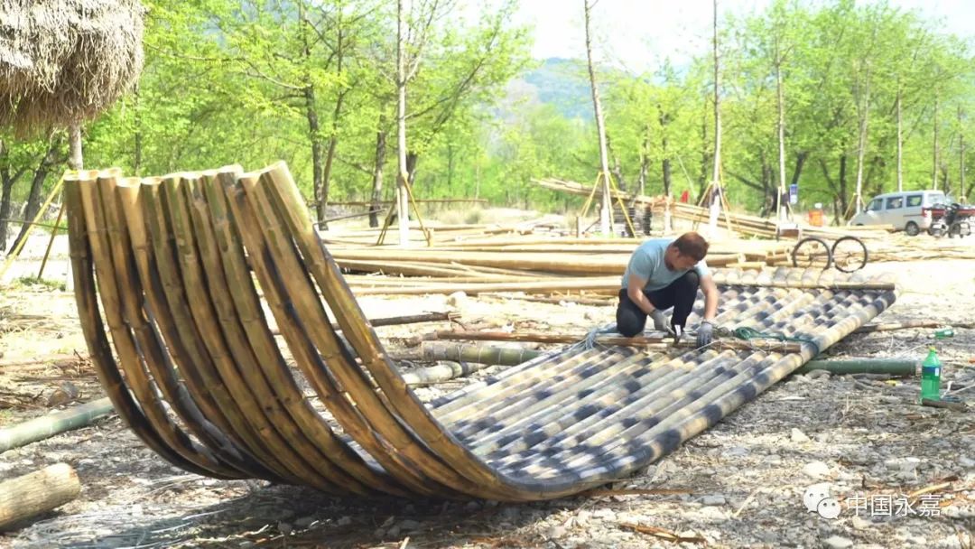 竹筏子制作过程图片
