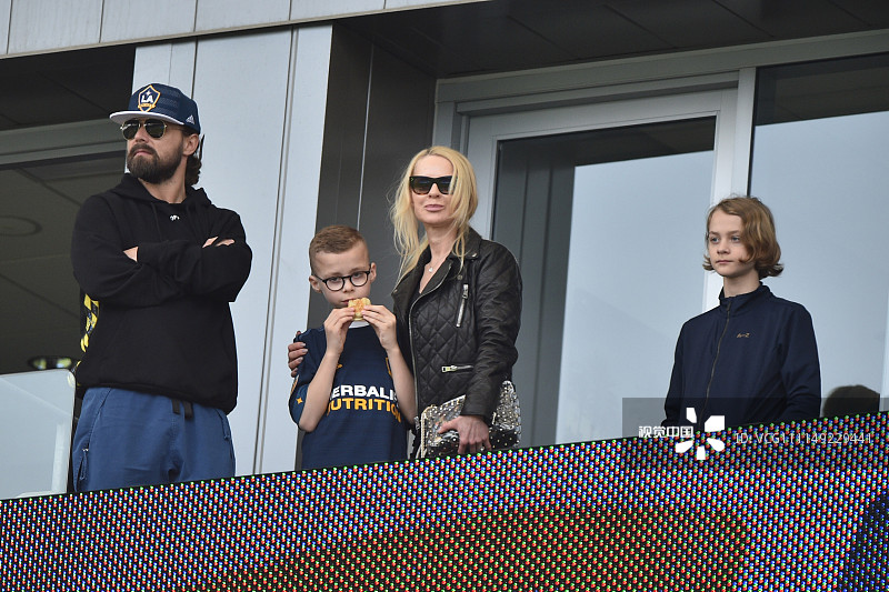 helena seger and kids attend zlatan ibrahimovi first mls game.