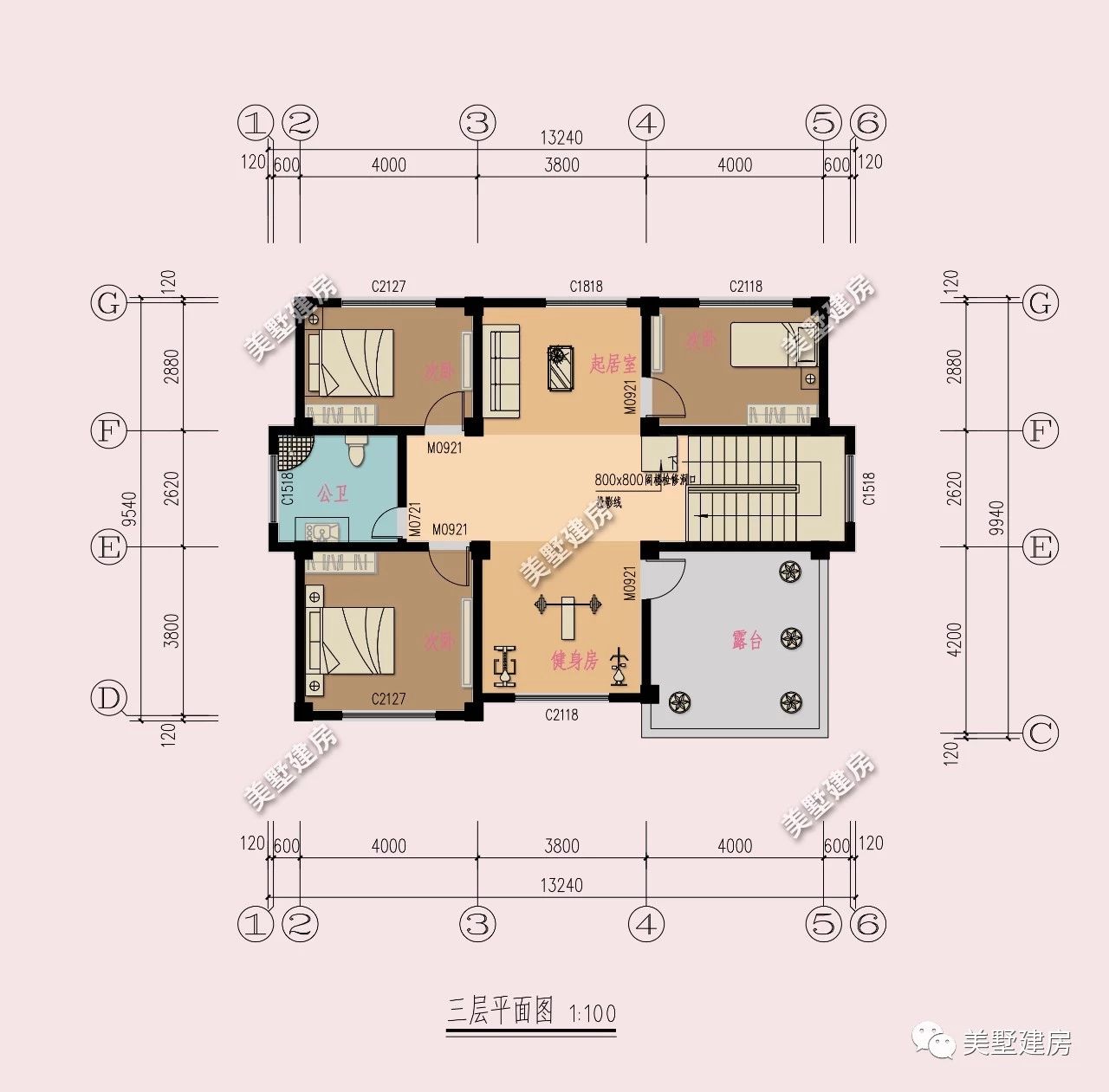 11米x8米户型图大全图片