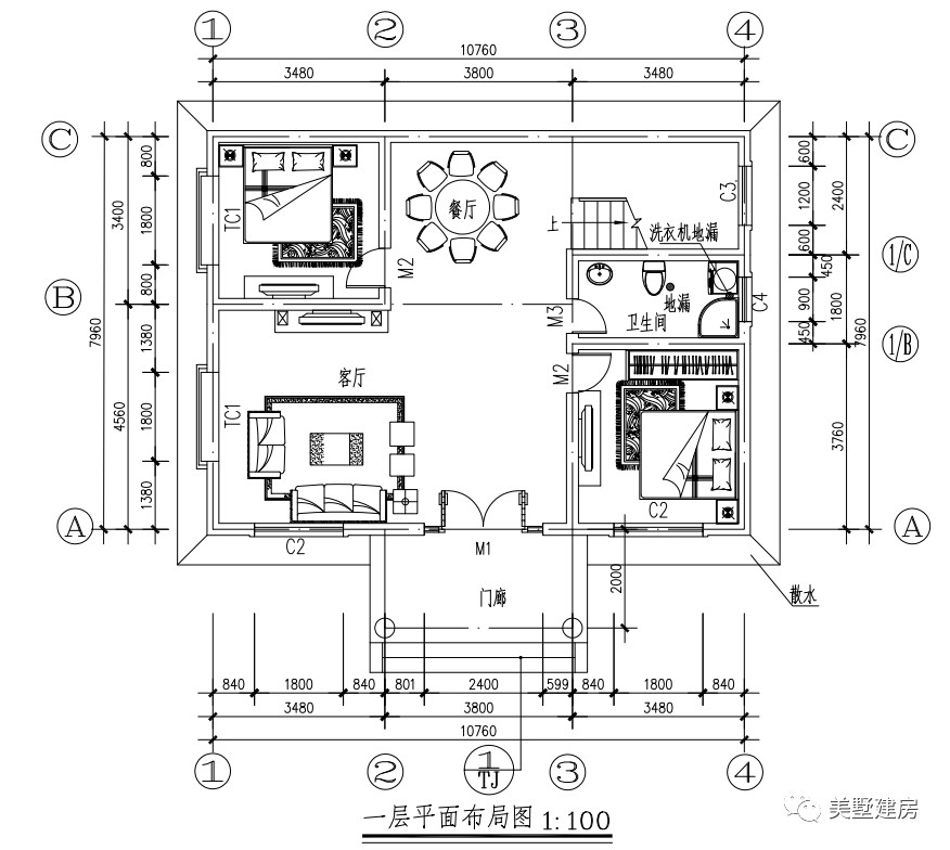 農村自建房別墅寬11米深八米廚房另外建該怎麼設計好