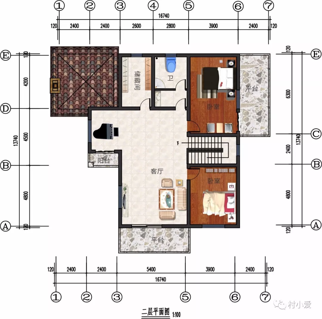 17mx14m两层山间小墅超大落地窗将拉近你与阳光繁星的距离