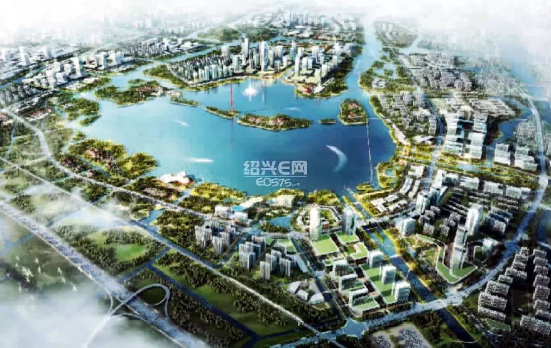 绍兴央茶湖规划开发图片