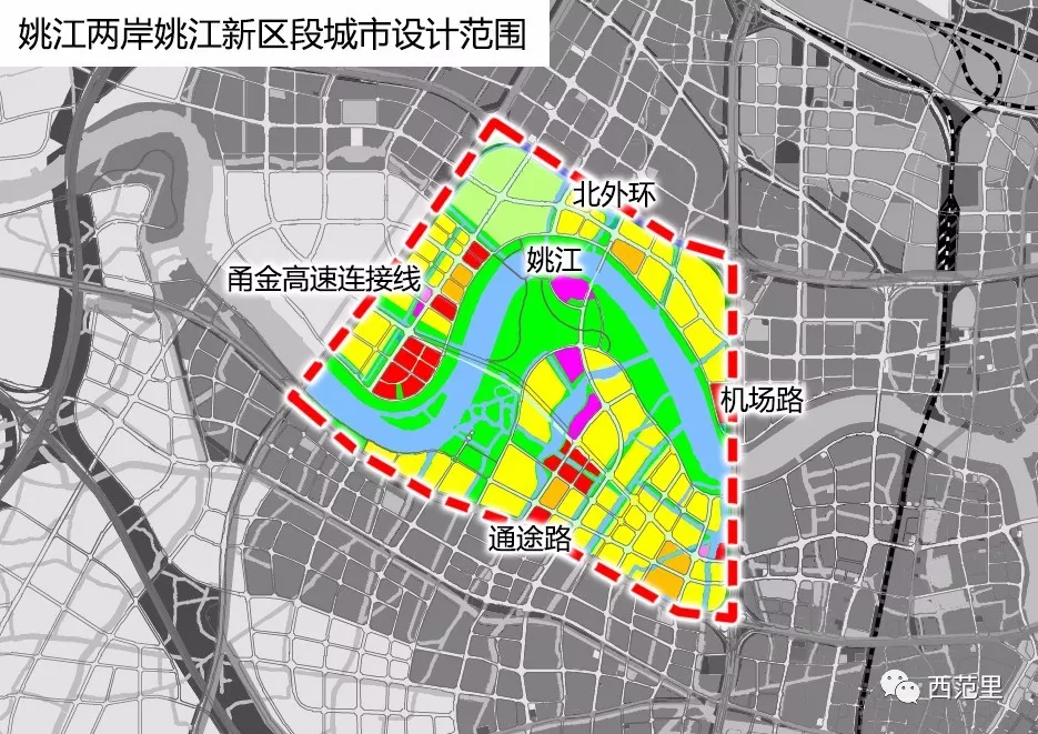 姚江新区规划图图片