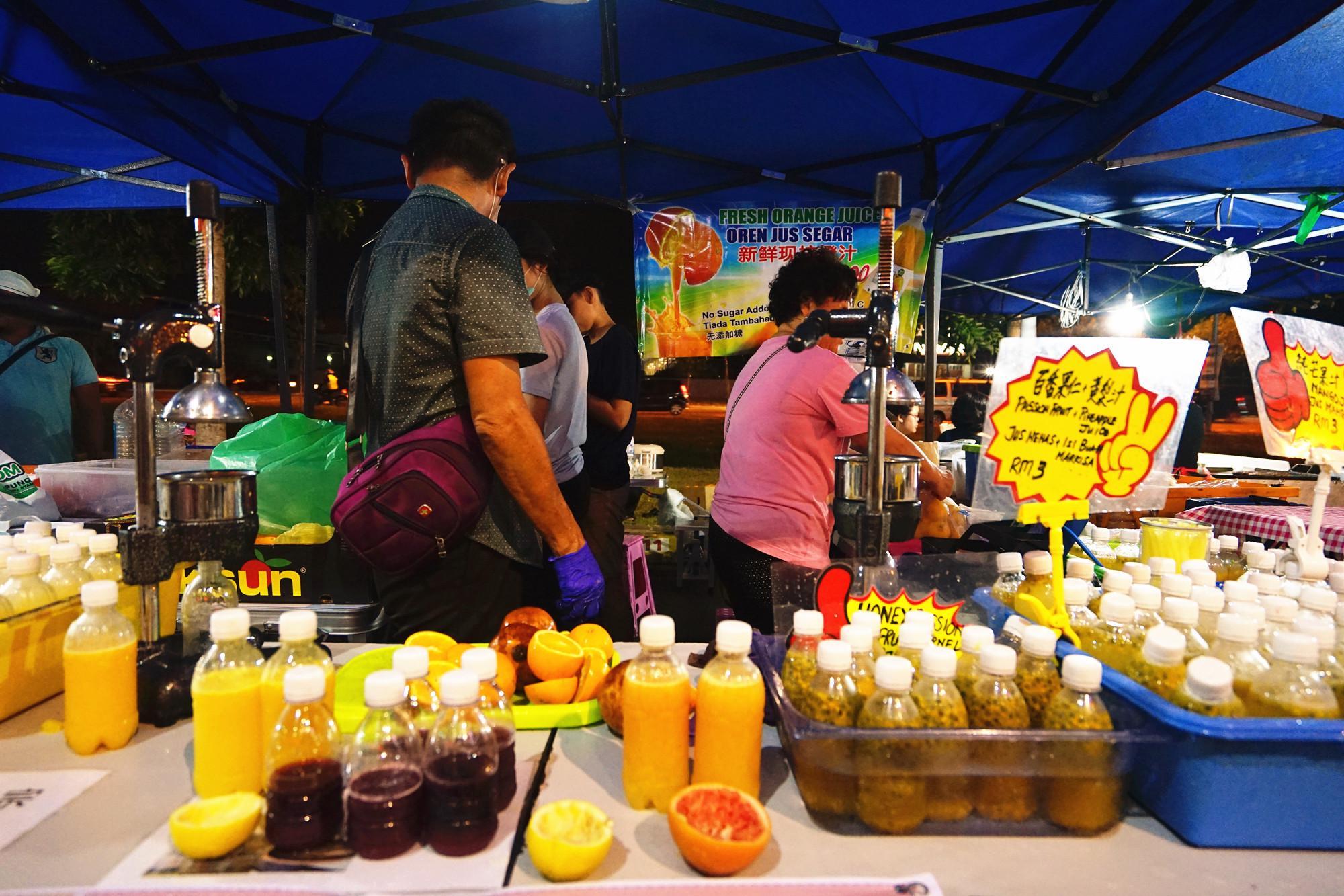 沙巴最地道的街头路边摊网红薯片受欢迎