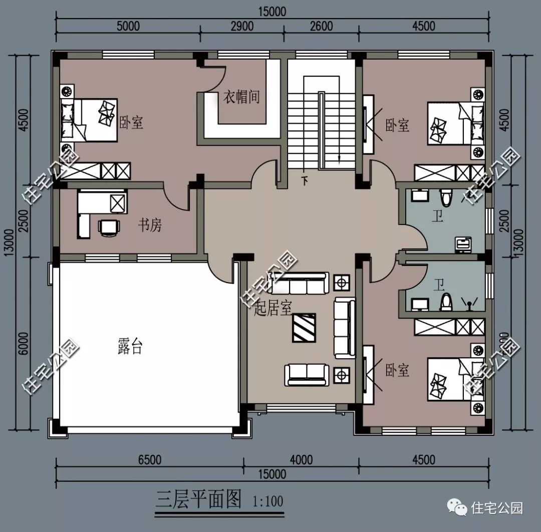 經典歐式 挑空客廳,農村建房最愛13×15米別墅(全圖 預算 視頻展示)