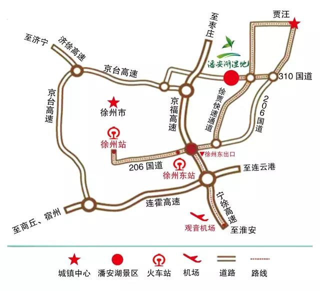 交通示意圖乘車路線:市內乘25,26,27,78,89,968路公交車潘安湖景區