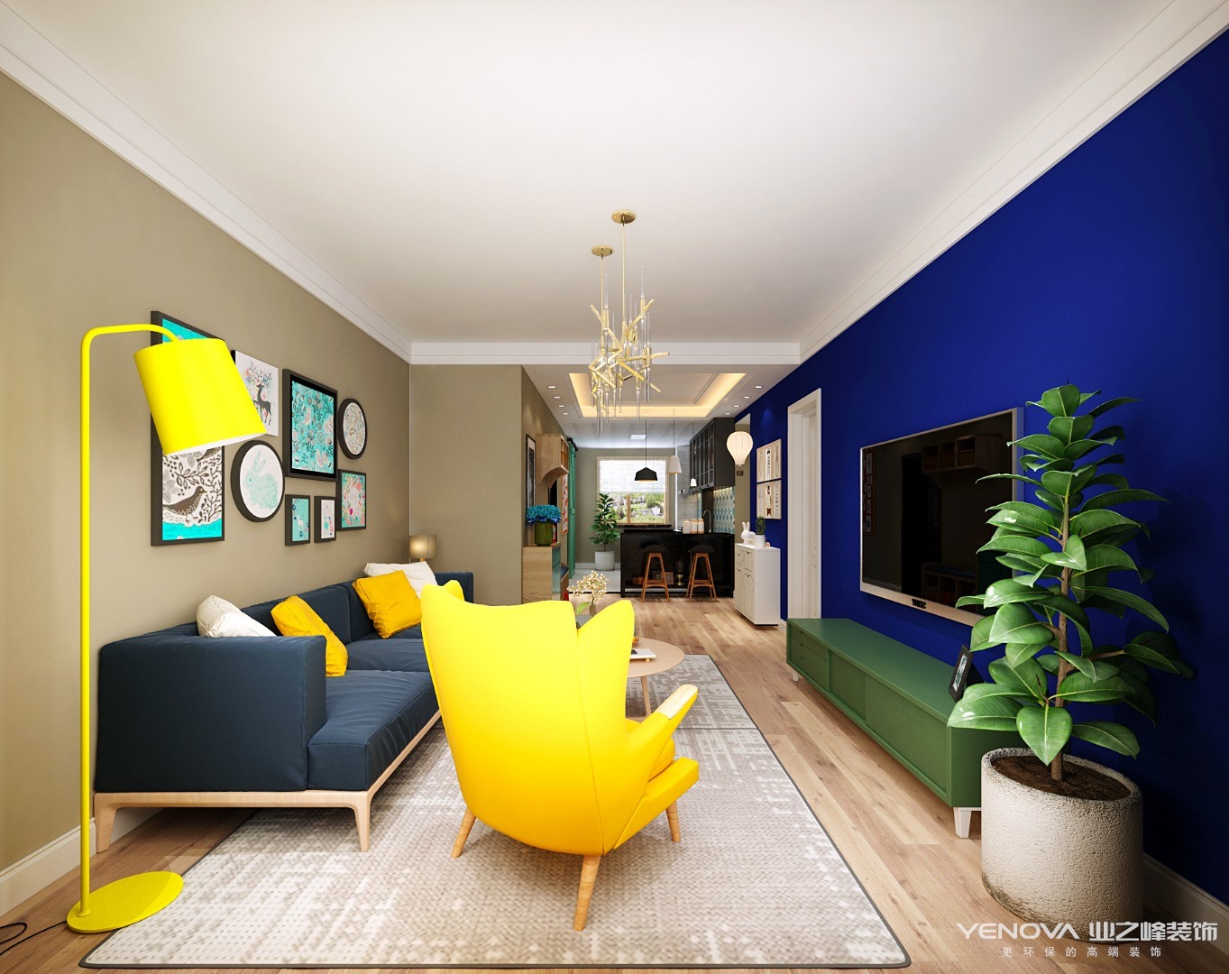 120平米现代北欧三居室,超级舒服的色彩搭配!
