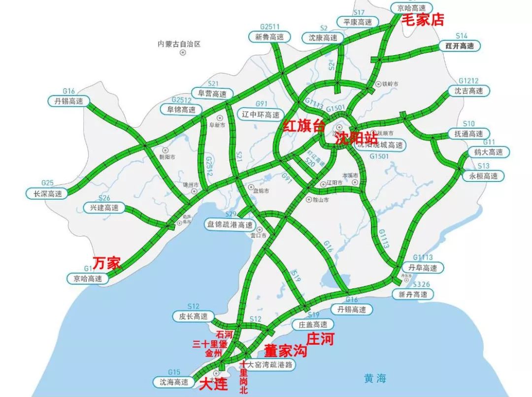 辽宁滨海路自驾路线图图片