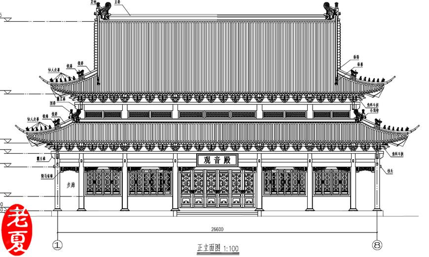 现代寺庙建筑平面图图片