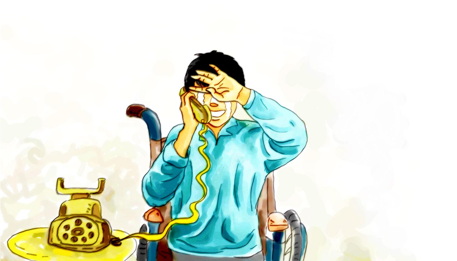 最帅轮椅男主角的漫画图片