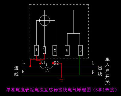 家用單相電能表正確接線方法:左火l,右零n_第2頁_接線圖分享