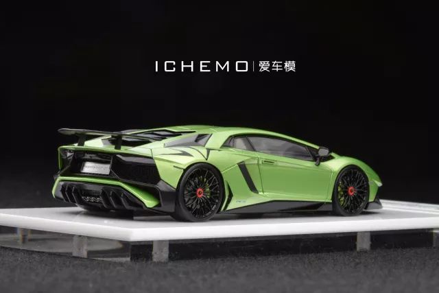 1:43 make up 蘭博基尼 阿文塔多 lp750-4 sv 汽車模型 珍珠綠色釁販