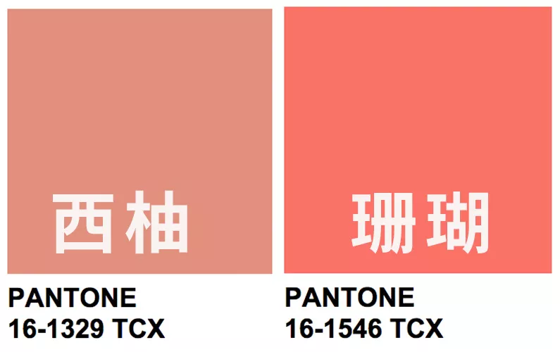 先来说说粉嫩色系的代表西柚色和珊瑚色,这两个色同属于区间色,可以恰