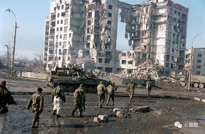 车臣战争废墟图片