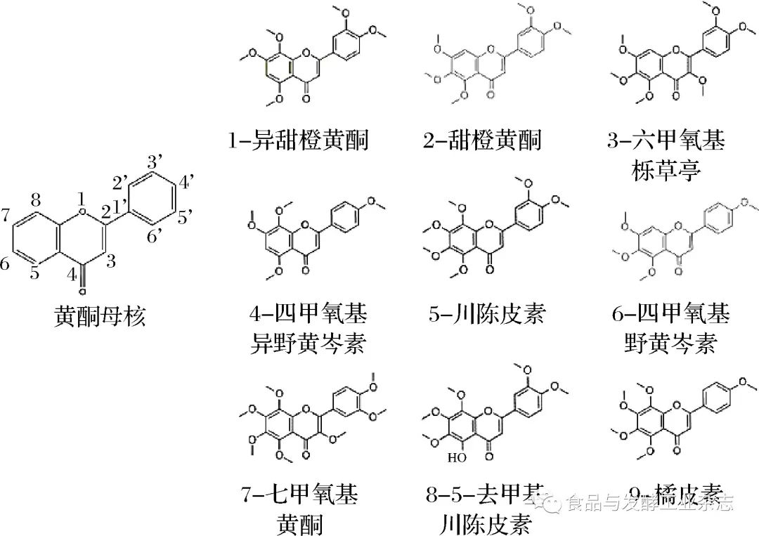 table1informationofthestandardreferencesofthepmfs表1多甲氧基黃酮