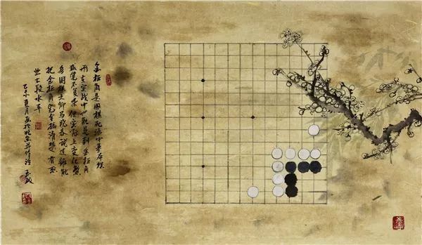 圍棋女裁判獨創圍棋畫令人叫絕