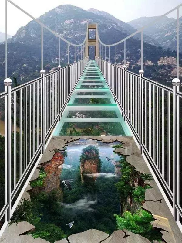 茶山风景区玻璃桥图片