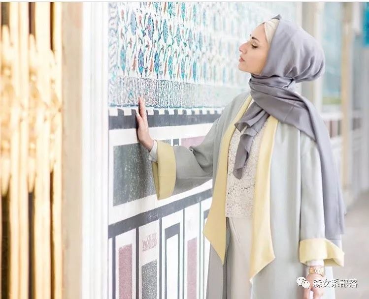 穆斯林女孩美图分享头巾戴法教程第7期