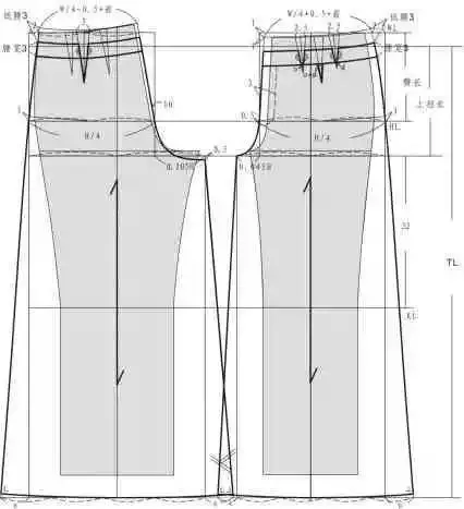 13款女裝褲子款式圖結構製圖服裝人必須會