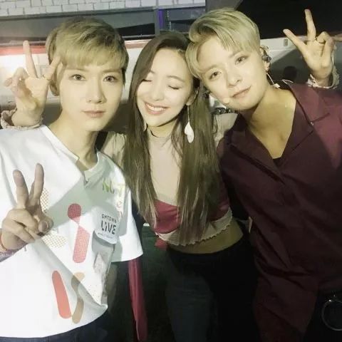 f(x) luna,amber & nct ten少女時代潤娥,孝淵,太妍smtown各組合代表