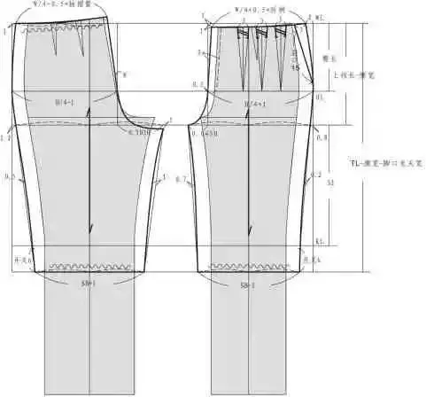 13款女裝褲子款式圖結構製圖服裝人必須會