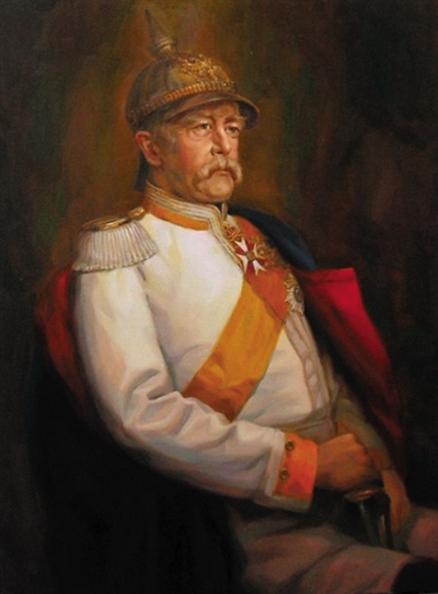 俾斯麦,德意志帝国首任宰相(1871年—1890年),人称铁血宰相