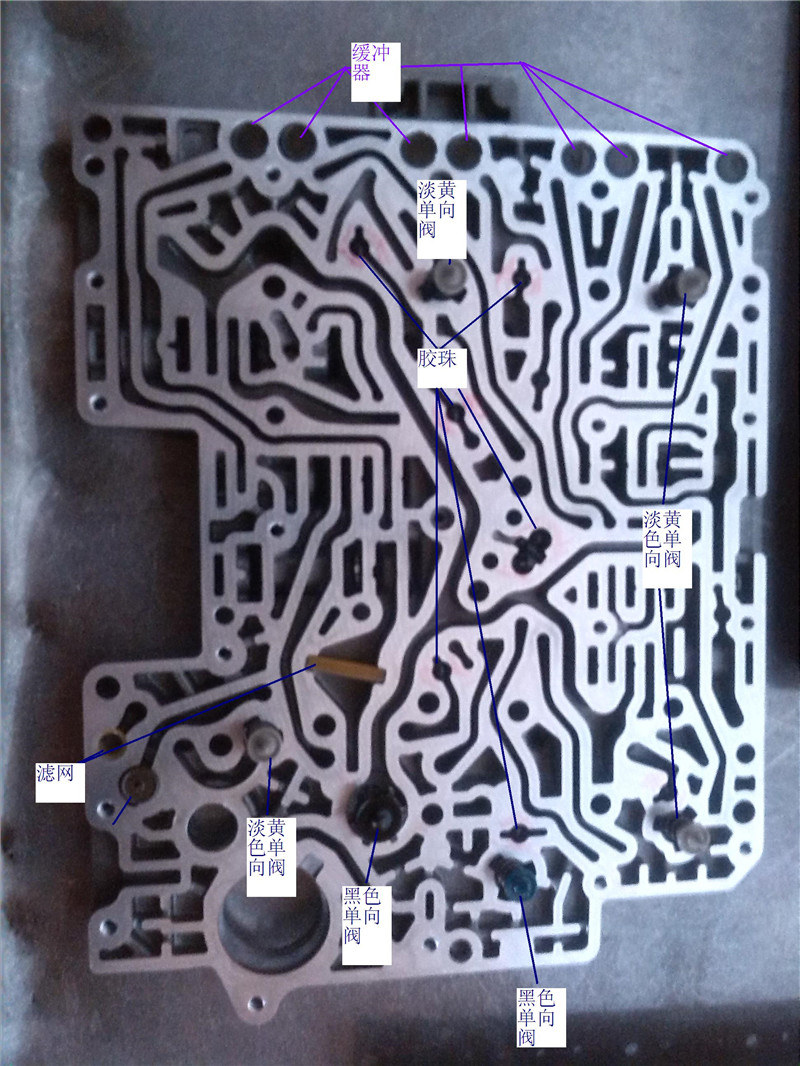 宝马5hp19阀体分解图图片