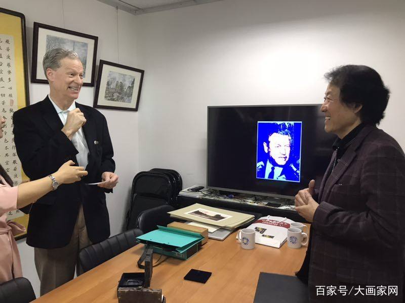 艺术家李燕生与美国洛克菲勒集团董事长史蒂文洛克菲勒在京会谈