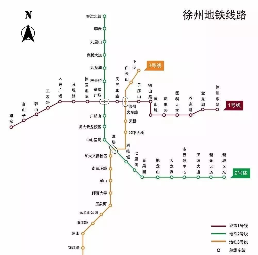 徐州地铁线路图1-6图片