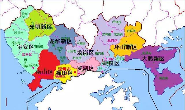 深圳地形图 放大图片