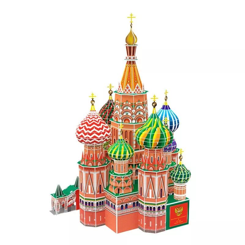 俄罗斯瓦西里大教堂乐立方3d立体拼图建筑模型参考价格:06142日本