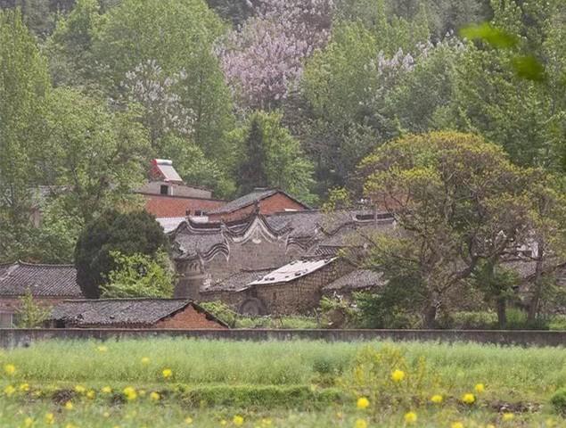 新县陈店乡高湾村阡陌交通鸡犬相闻