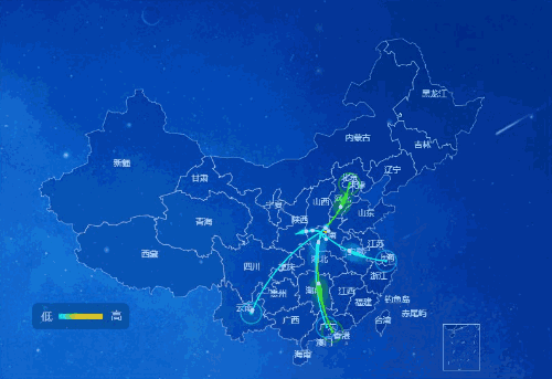 8张炫酷的大数据动图,感受行进中的中国