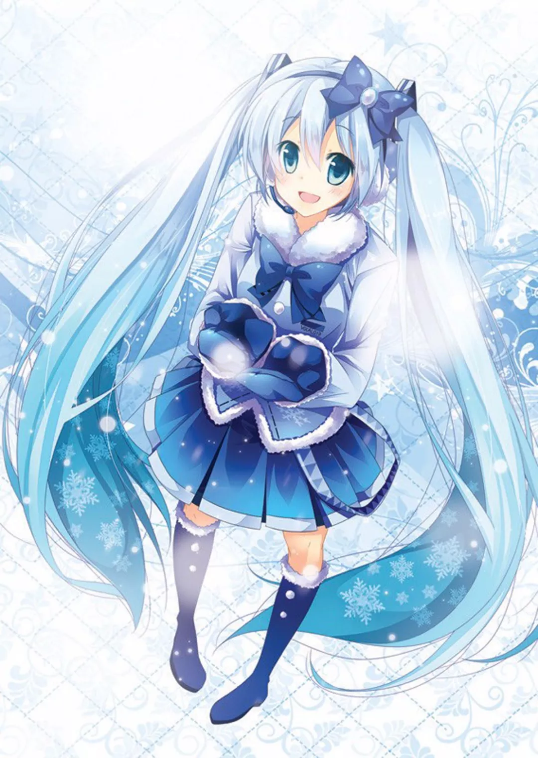 本期壁纸为雪初音