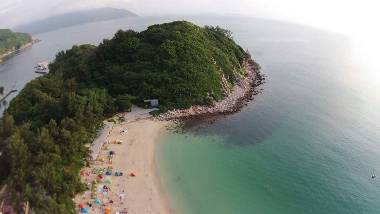 广州出发深圳三门岛露营 看日出日落 坐大飞上海岛 游泳玩水 烧烤两天