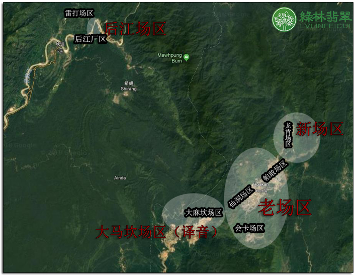 缅甸翡翠矿区分布图图片