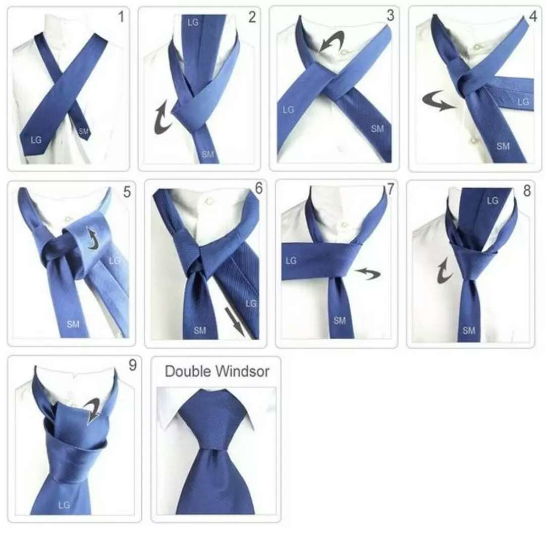 系领带最简单的方式图片