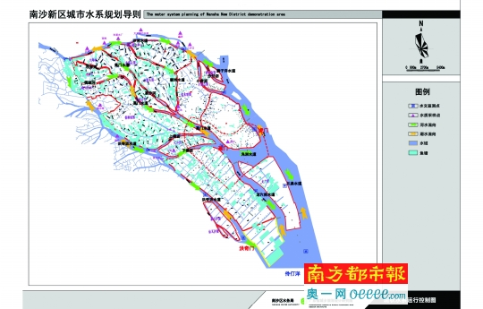 南沙水系示意图