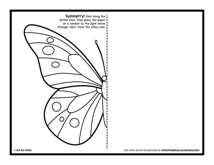 对称蝴蝶图案画法半边图片