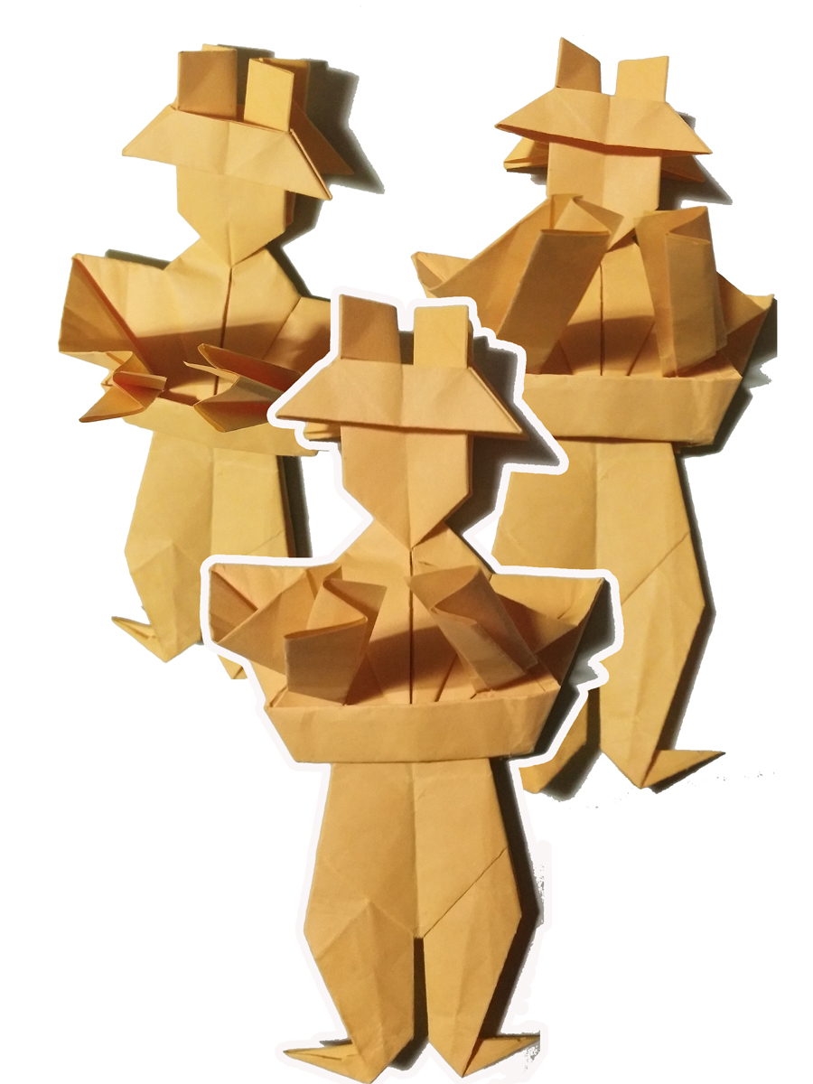折纸五合一机器人图片