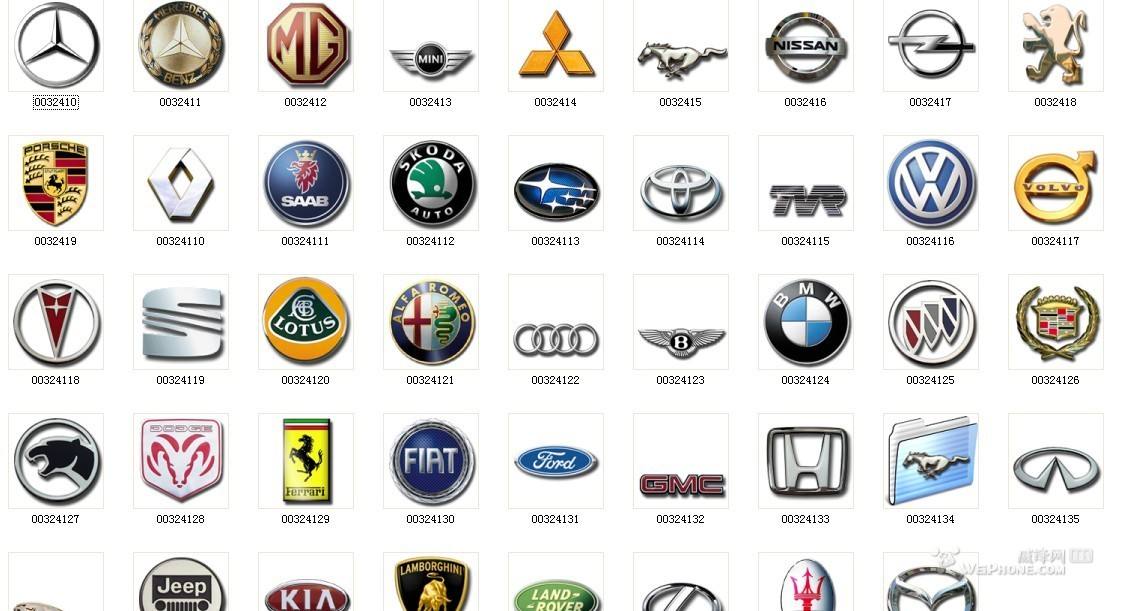 世界前50名车品牌图片