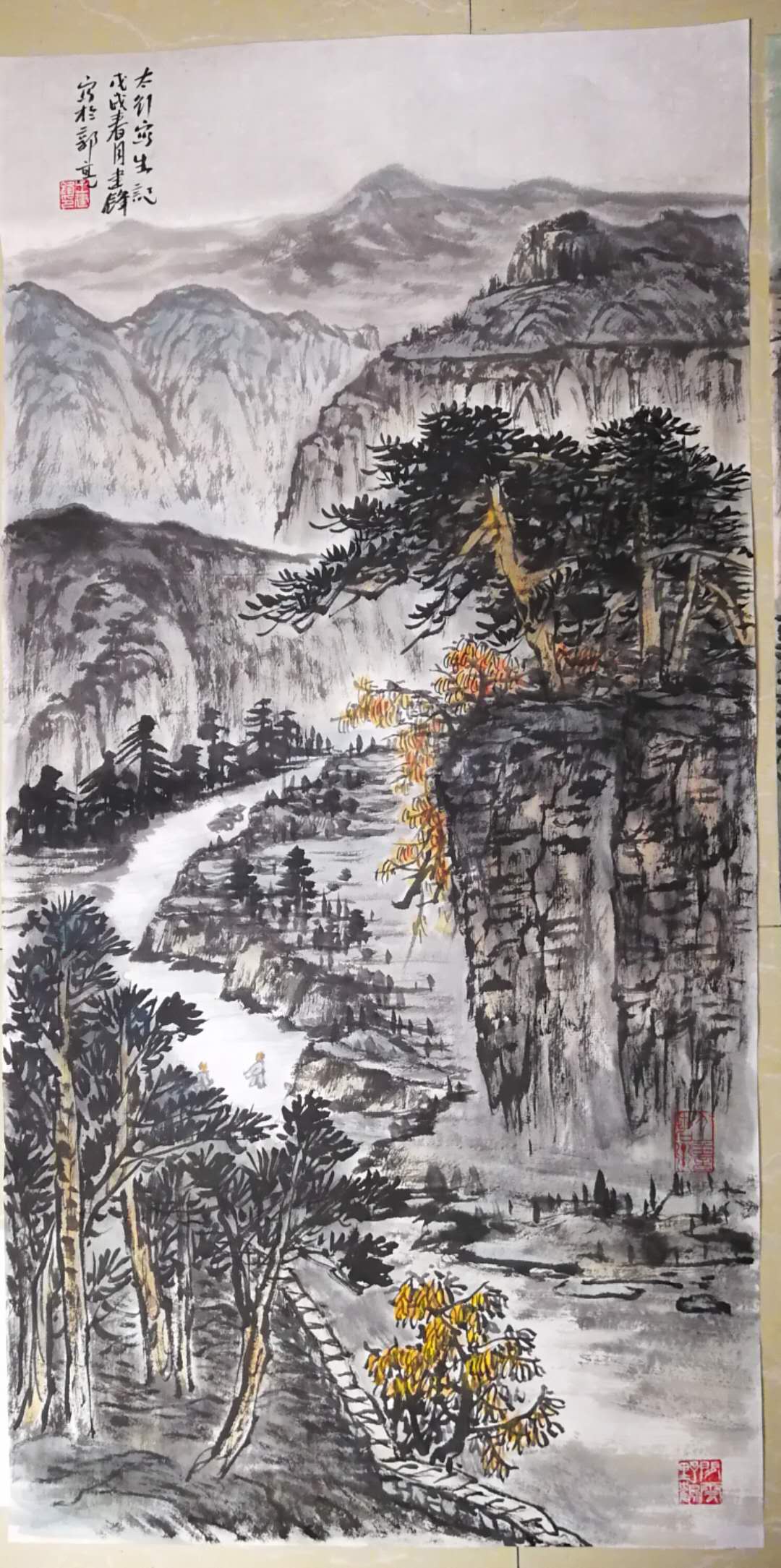 中国水墨画院山水画名家王建锋