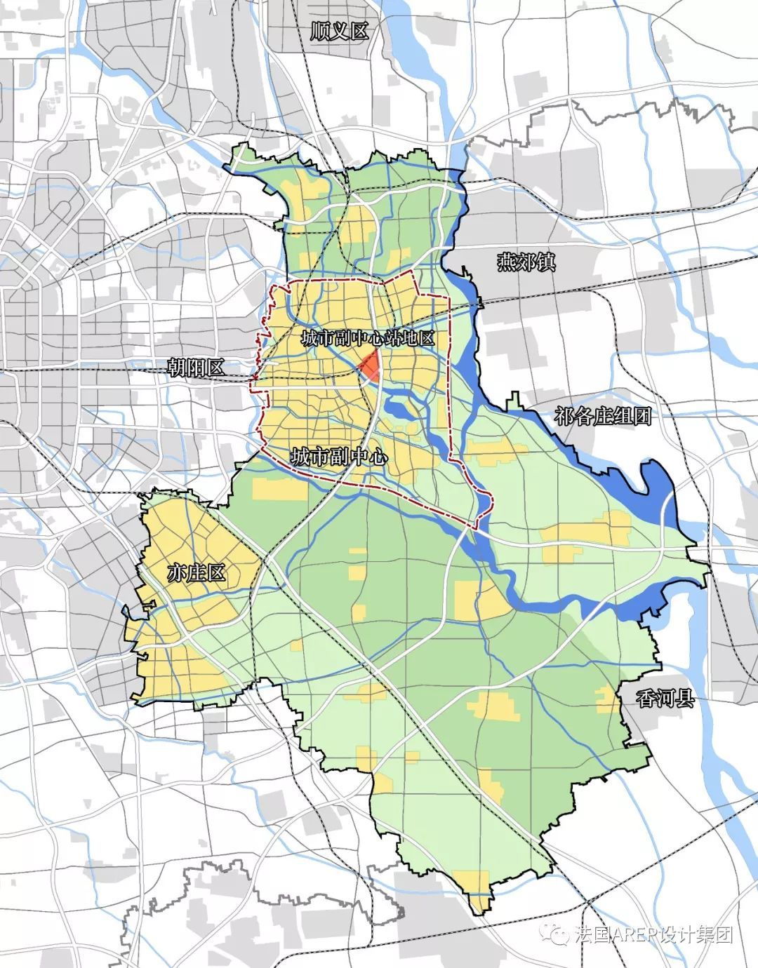 通州区城市副中心地图图片