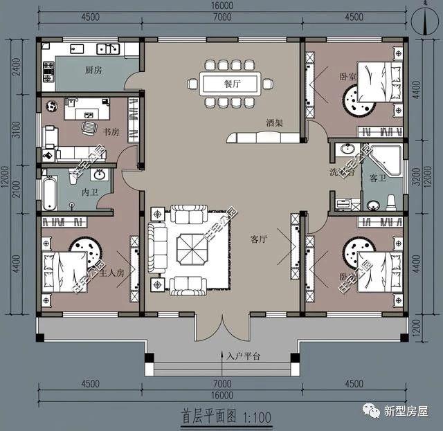 農村養老就選平層別墅下面5款平層別墅介紹給你