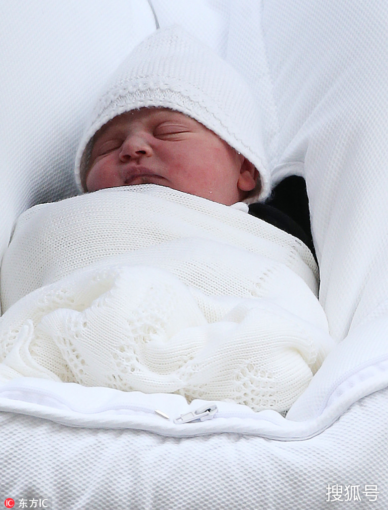 凯特王妃生下第三胎 晒晒英国王室婴儿萌照