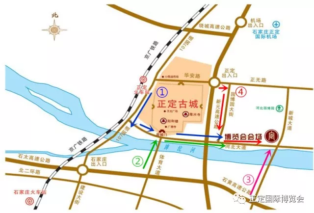 公交143路(朱河至公交正定分公司)和177路(园博