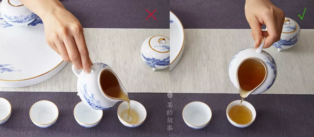 饭桌倒茶的顺序图图片
