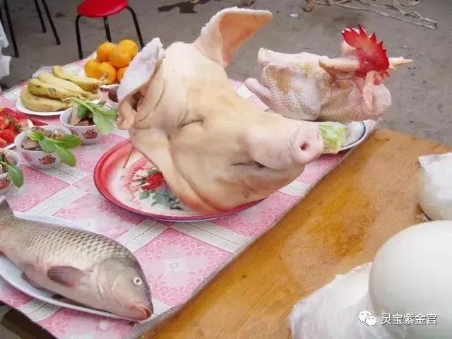 拜神的猪肉怎么摆图片图片