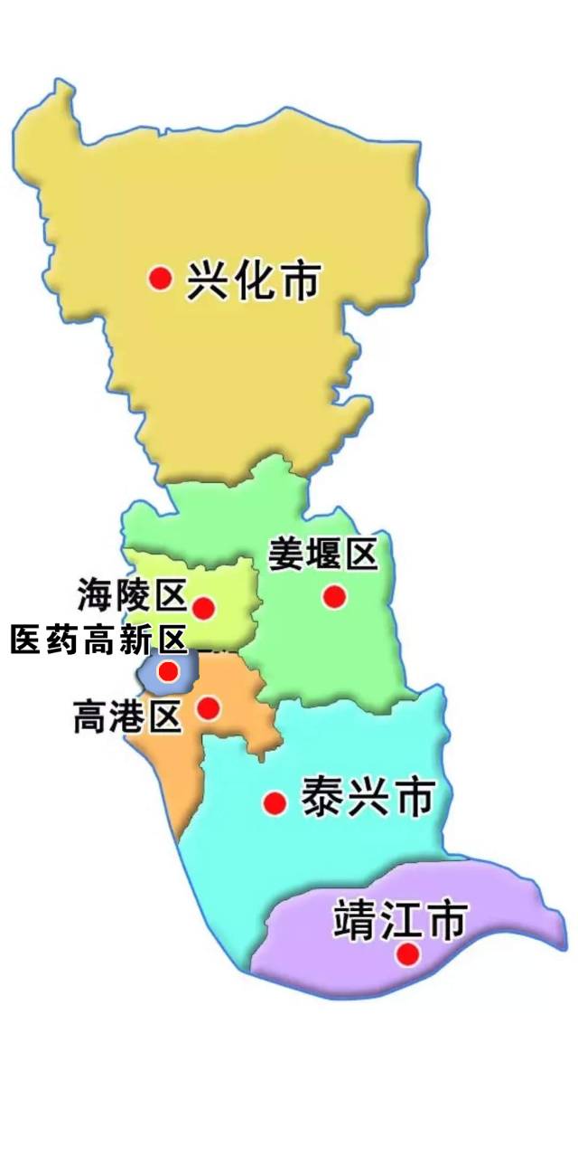 泰州地理位置图图片